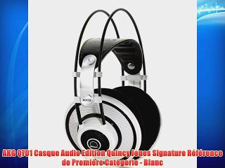 AKG Q701 Casque Audio Edition Quincy Jones Signature R?f?rence de Premi?re Cat?gorie - Blanc