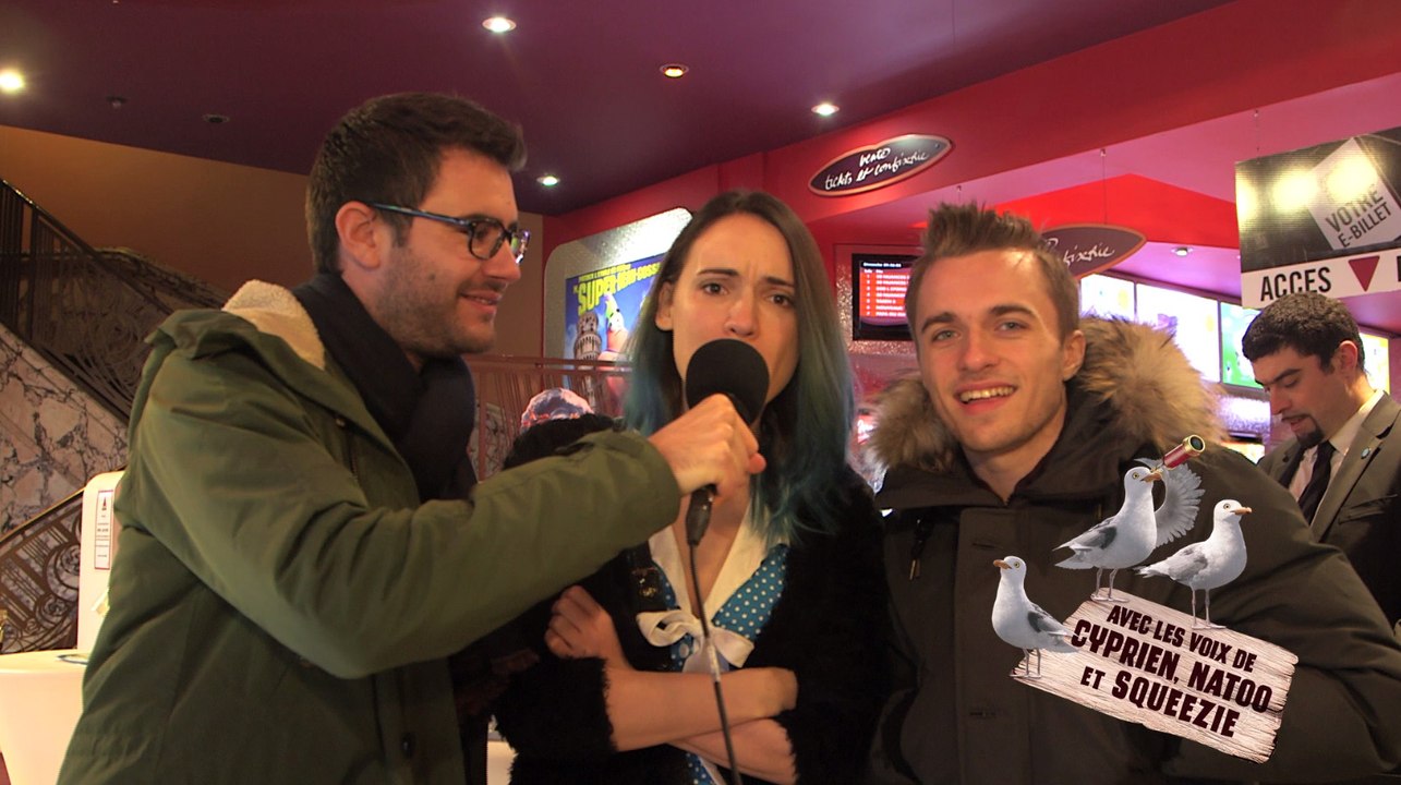 BOB L'EPONGE - Avant-première du film avec Cyprien, Natoo et Squeezie [reportage - VF]