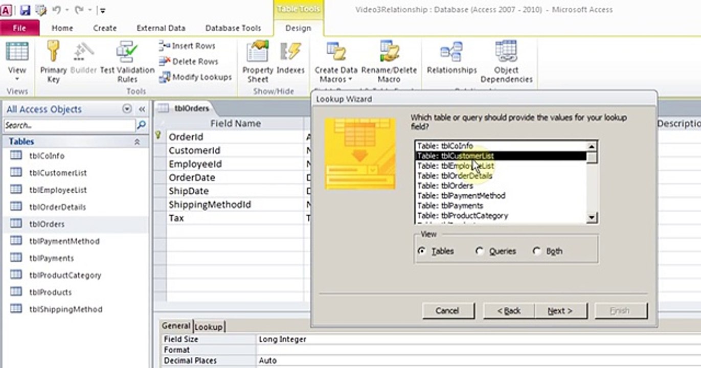 (Hindi) Microsoft Access 2007_2010_2013 pt 3 (Table Relationships) - databaselearn.blogspot.com