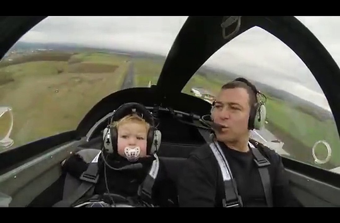 his first flight