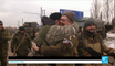 UKRAINE - Les séparatistes pro-Russes fêtent leur victoire sur Debaltseve