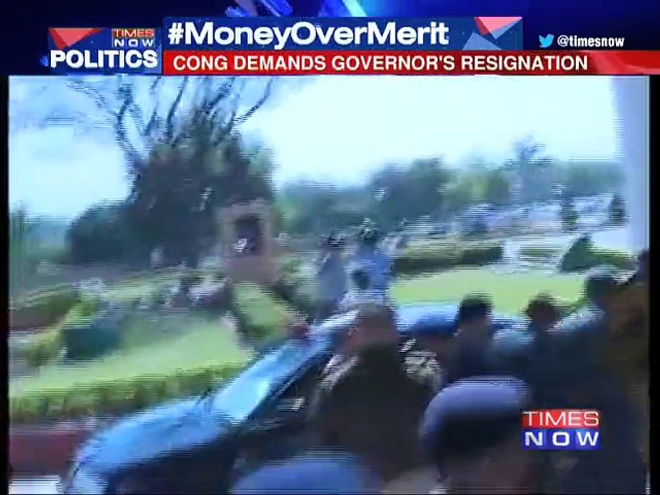 Congress demands guv's resignation