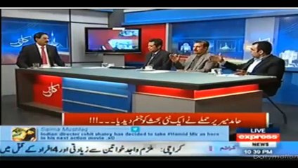 javed chaudhry hard questioning to Omer Cheema accusing ISI...