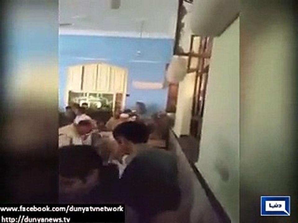 Dunya News - Hayatabad Imambargah Attack- CCTV Footage of Firing-