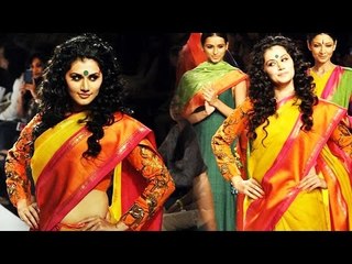 Sexy Indian Aunty Tapsee Pannu on Ramp Walk !