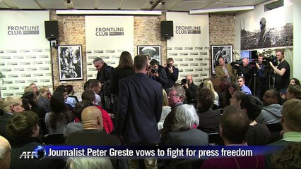 Download Video: Freed journalist Peter Greste vows to fight for press freedom