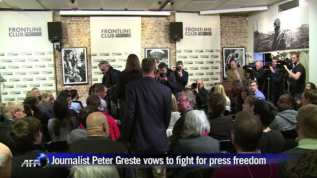 Freed journalist Peter Greste vows to fight for press freedom