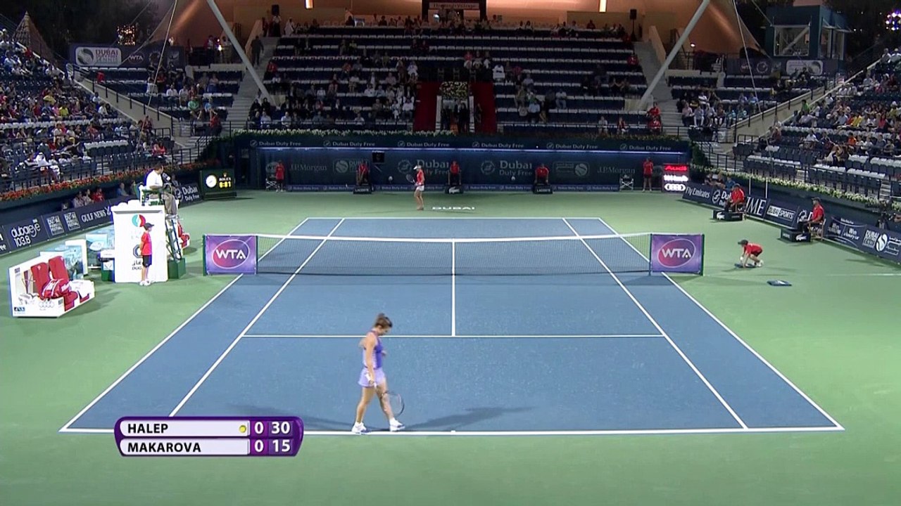 Dubai: Halep rächt sich an Makarova