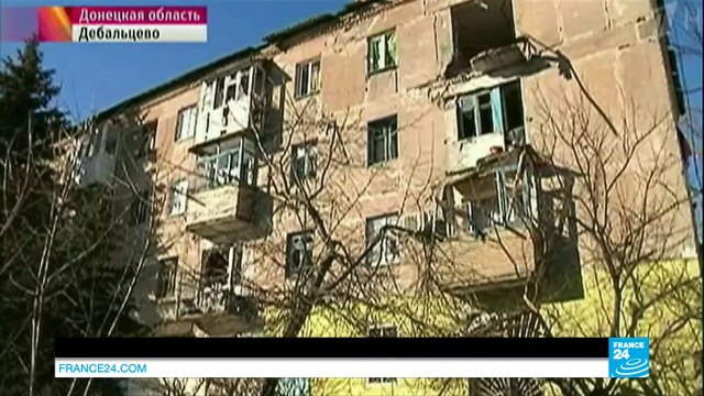 UKRAINE - Ukrainian army takes prisoners as Debaltseve is obliterated