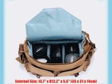 Koolertron DSLR SLR Camera Canvas shoulder bag for Sony Canon Nikon Olympus BBK2 Large size