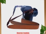 CowboyStudio Bein Light Yellow Handmade Wide Real Leather Camera Shoulder Neck Strap 2293
