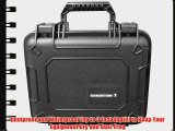 Condition 1 101185 Watertight Small Case with Foam Water Proof/Dust Proof Dry Box (Black)
