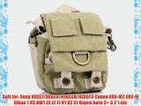 CADEN Camera Bag Waterproof Canvas One Shoulder Messager Bag for Sony NEX??7/NEX??6 Canon EOS-M2