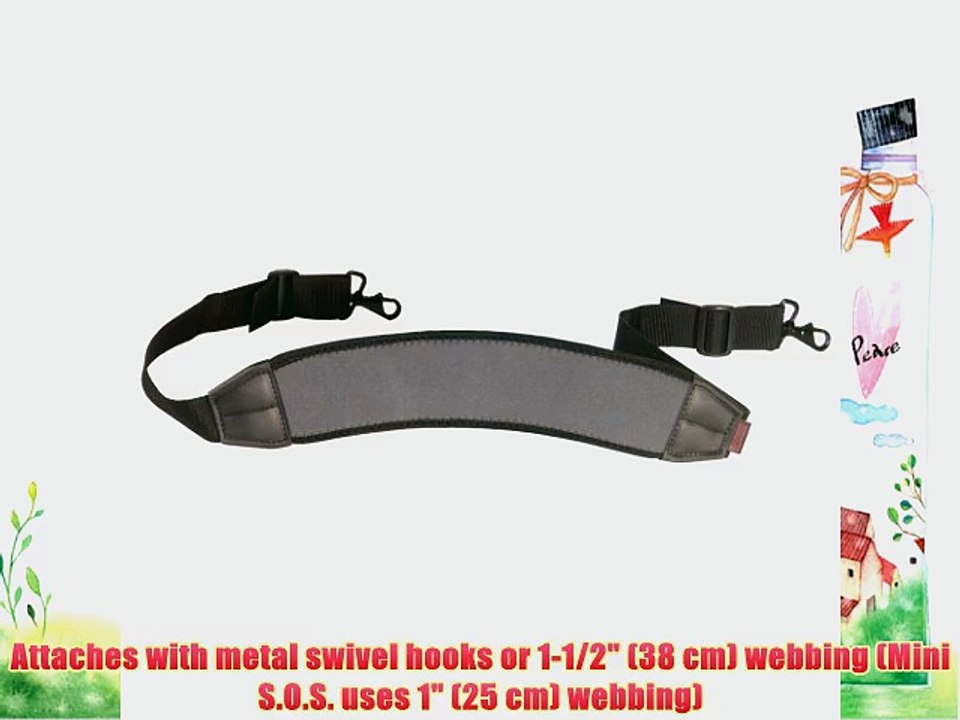 OP/TECH USA 0911312 S.O.S.-Curve Strap for bags briefcases and luggage- neoprene (Steel)