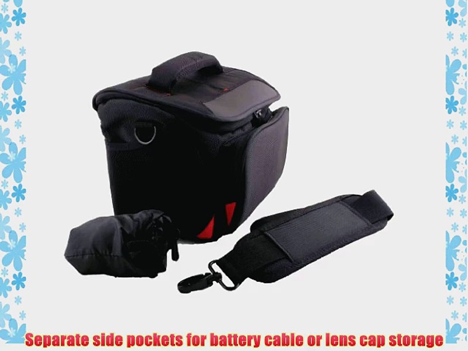 Blue Elf Black Large Size DSLR SLR Outdoor Camera Bag/deluxe Photo/video Camera Gadget Bag