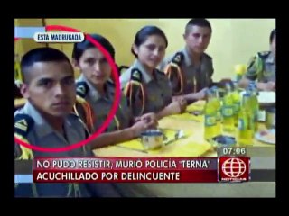 Villa El Salvador: Murió policía Terna acuchillado por delincuente