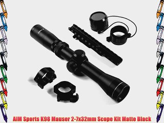 AIM Sports K98 Mauser 2-7x32mm Scope Kit Matte Black