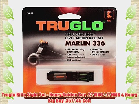 Truglo Rifle Sight Set - Henry Golden Boy .22 MAG/.17 HMR