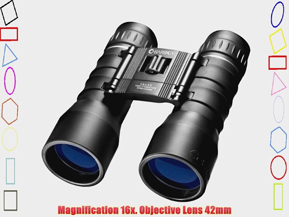 BARSKA 16x42 Lucid View Compact Binoculars