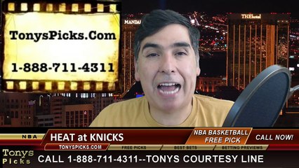 New York Knicks vs. Miami Heat Free Pick Prediction NBA Pro Basketball Odds Preview 2-20-2015