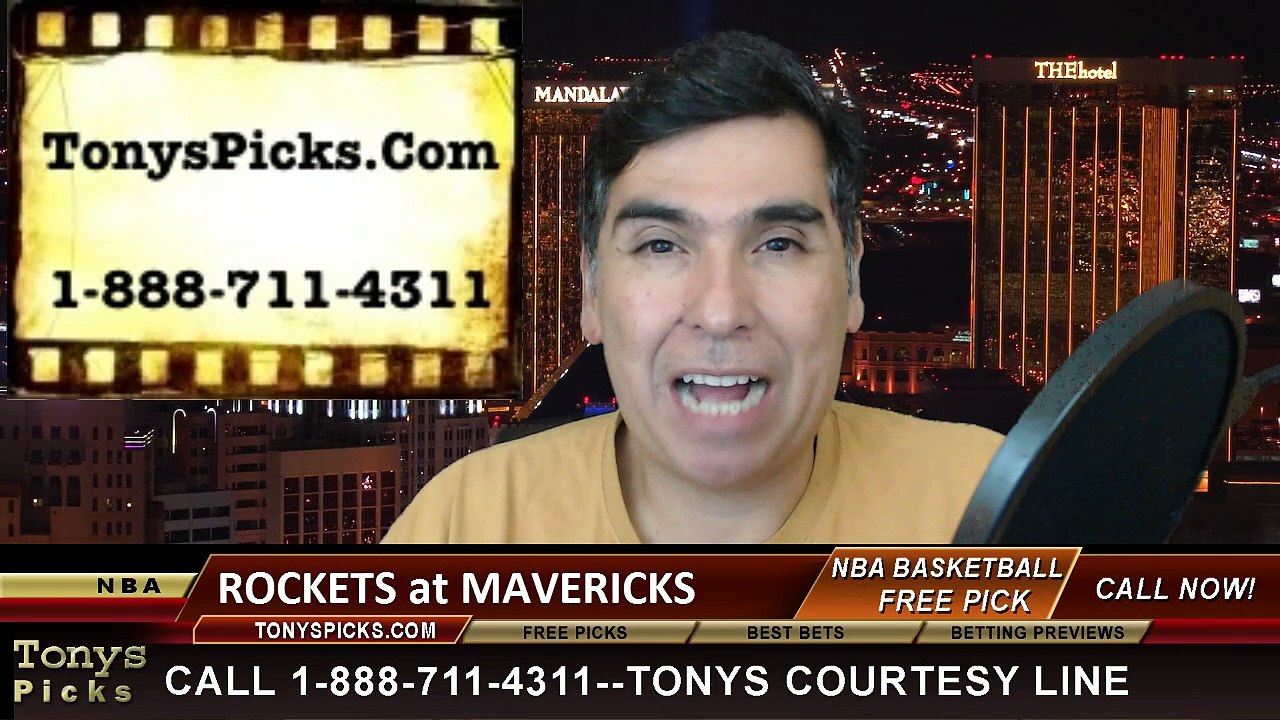 Dallas Mavericks vs. Houston Rockets Free Pick Prediction NBA Pro Basketball Odds Preview 2-20-2015
