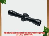 NcStar 2.5X30E Red Illuminated Black Pistol Scope/Blue Lens/Ring (SEPB2530B)