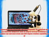 AmScope M158C-2L-E Digital Cordless Compound Monocular Microscope WF10x and WF25x Eyepieces