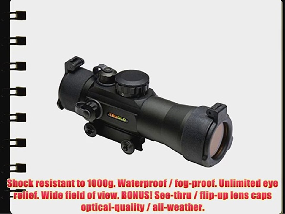 Truglo Red-Dot 42Mmx2 Dual Color Multi Reticle Sight Black