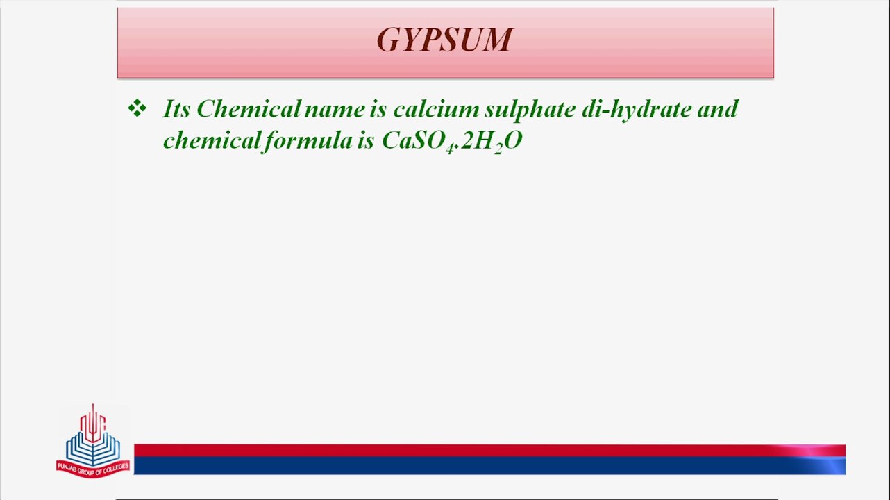 Gypsum/ Plaster Of Paris