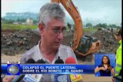 Nuevo colapso en puente alterno de sector de Río Bonito