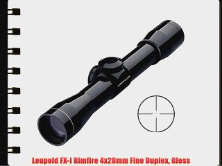 Leupold FX-I Rimfire 4x28mm Fine Duplex Gloss