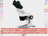 AmScope SE306R-AX Forward-Mounted Binocular Stereo Microscope WF5x and WF10x Eyepieces 10X/20X/40X