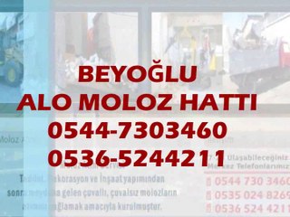 BEYOĞLU Alo Moloz Hattı 0544-7303460 Moloz Atımı Moloz Atma