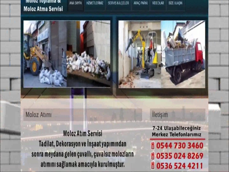 ÇEKMEKÖY Alo Moloz Hattı 0544-7303460 Moloz Atımı Moloz Atma