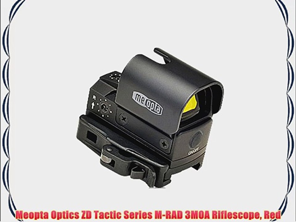 Meopta Optics ZD Tactic Series M-RAD 3MOA Riflescope Red