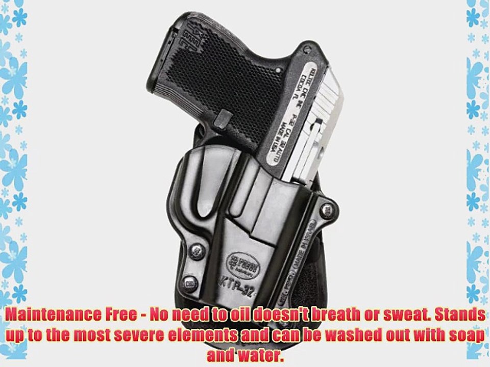 Fobus Standard Holster RH Paddle KT32 Kel-Tec P32 P3-AT .380 / North American Arms 32