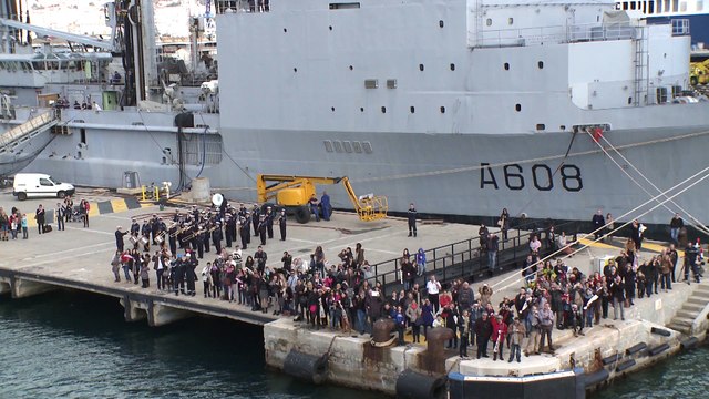 Retour de mission de la frégate jean Bart à toulon