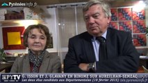 [DEPARTEMENTALES 2015] J. Glavany et G. Isson Aureilhan (19 février 2015)