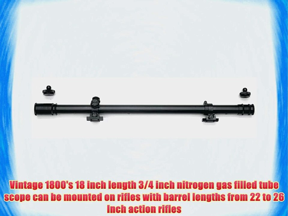 Hi-Lux Optics Malcolm Series 6x 3/4-Inch Telescopic Riflescope with Front and Rear Caged Mount