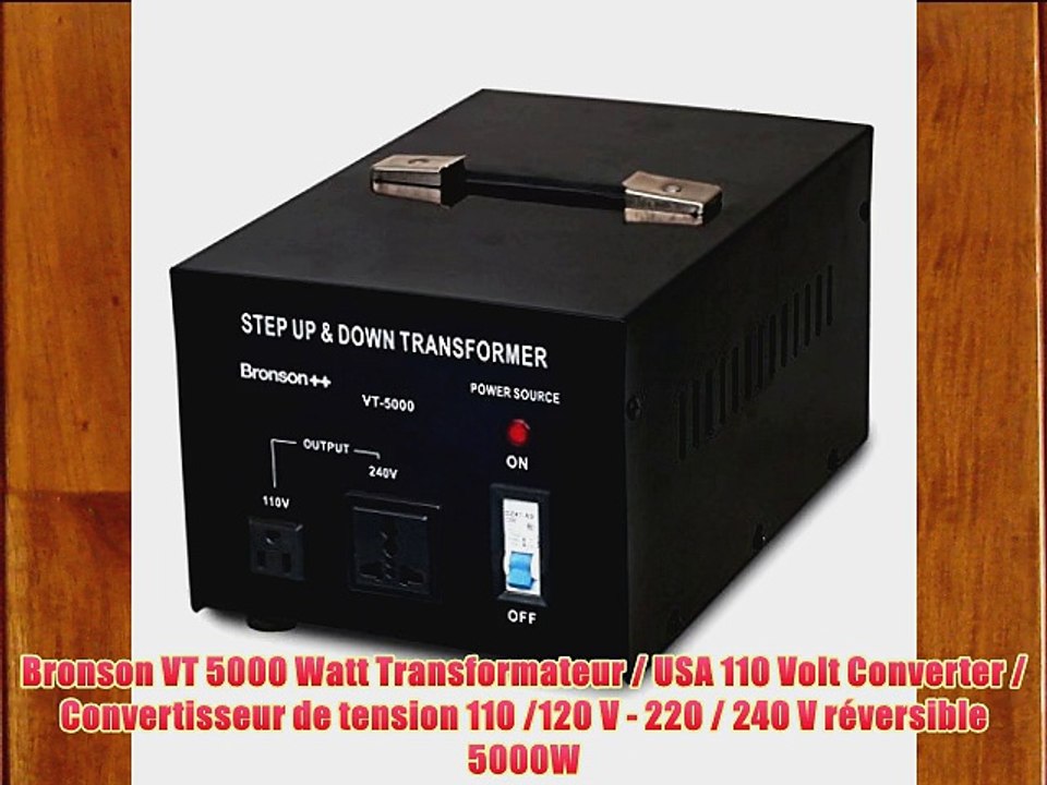 Bronson Bronson+ VT 3000 Watt Transformateur USA 110 Volt Converter Convertisseur de Tension 110V 120 V 220V 230V 240V réversible 3000W 