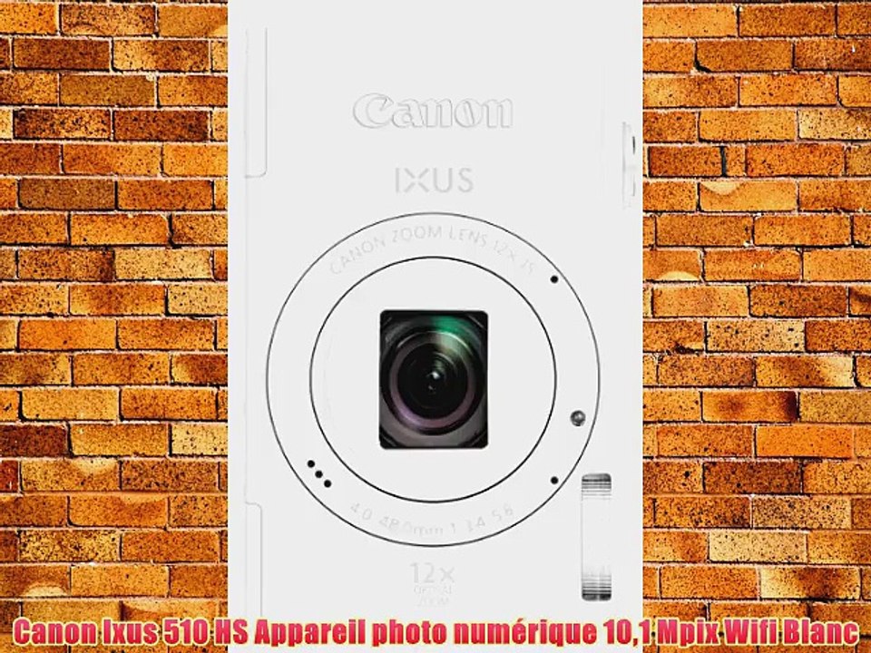 Canon Ixus 510 HS Appareil photo num?rique 101 Mpix Wifi Blanc