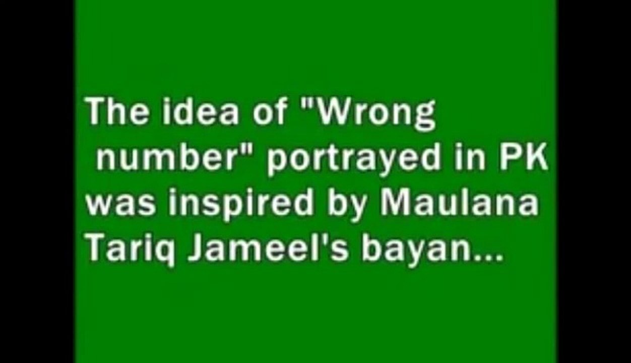 Amir Khan New film PK relates with Maulana Tariq Jameels bayan (Must Listen)