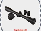 SNIPER Scope LT4X40L 4.7 Long Eye Relief with Heavy Duty Ring Side Wheel Red/Green/Blue Illumination