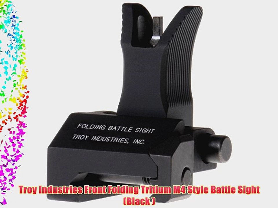 Troy Industries Front Folding Tritium M4 Style Battle Sight (Black )