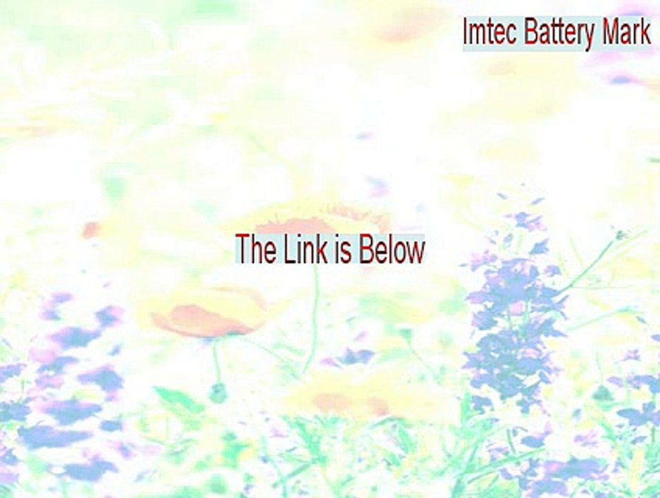 Imtec Battery Mark Keygen - imtec battery mark freeware