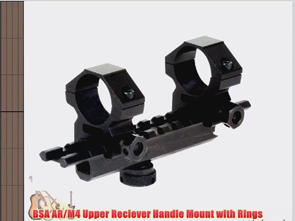 BSA AR/M4 Upper Reciever Handle Mount with Rings