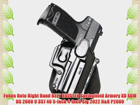Fobus Roto Holster RH Belt SP11RB Springfield Armory XD/XDM / HS 2000 9/357/40 5 4 / Sig 2022