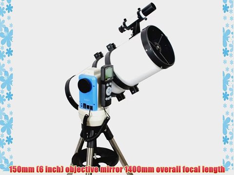 TwinStar White 6 iOptron Computerized GPS Reflector Telescope