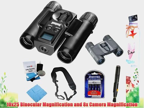 Bushnell 111026 ImageView 10x25 Roof Prism Binocular w/ VGA Digital Camera Folding Prism