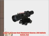 Acog 3 X 30 Scope Dual Illuminated Chevron .308 Ballistic Reticle Red